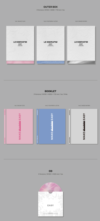 [ALBUM] LE SSERAFIM 3rd Mini Album 'EASY' (Random)