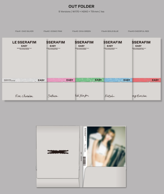 [ALBUM] LE SSERAFIM 3rd Mini Album 'EASY' (COMPACT ver.) Random