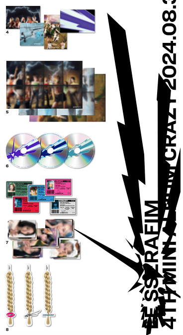 [ALBUM] LE SSERAFIM 4th Mini Album 'CRAZY' (Random)