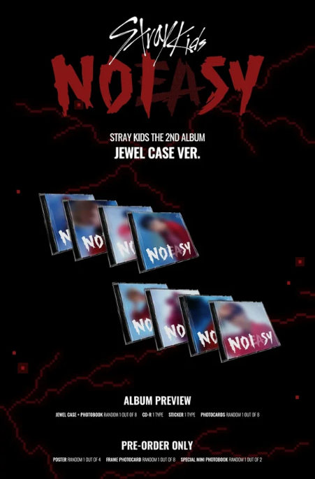 [ALBUM] Stray Kids - 2nd Full Album [NOEASY (Jewel Case Ver.)] Unsealed