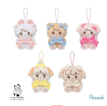 [PLUSH] Mikko Characters Hug Ribbon Mascot