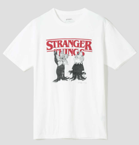 [MERCH] Stranger Things x Graniph Japan Demogorgon Gustave drawn by Yuko Higuchi T-shirt
