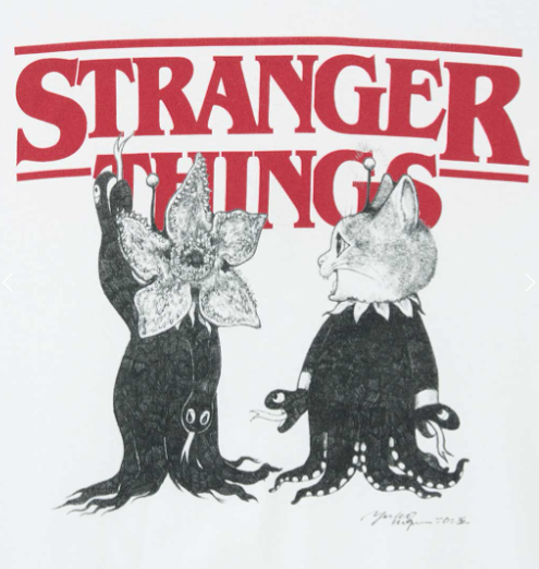 [MERCH] Stranger Things x Graniph Japan Demogorgon Gustave drawn by Yuko Higuchi T-shirt