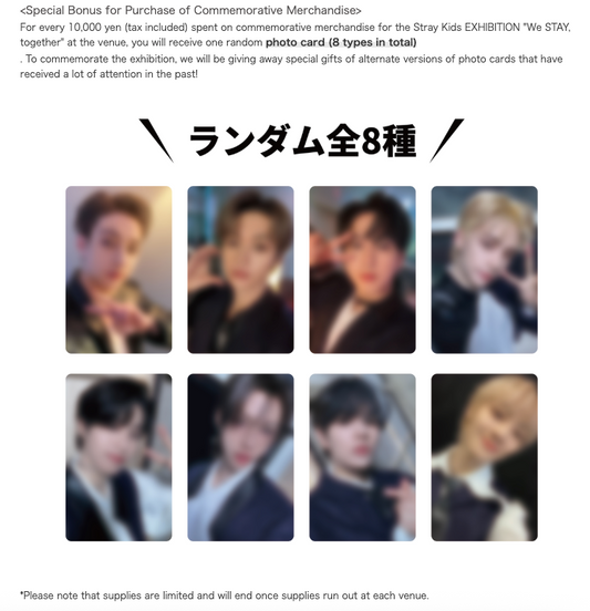 [MERCH] Stray Kids Exhibition "We STAY, together" Photocard Set 2nd Line Up MD