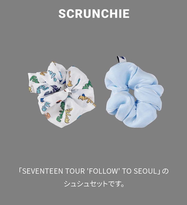 [MERCH] Seventeen FOLLOW SCRUNCHIE