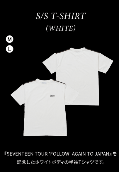[MERCH] Seventeen FOLLOW AGAIN JAPAN S/S T-SHIRT (WHITE) - Size M