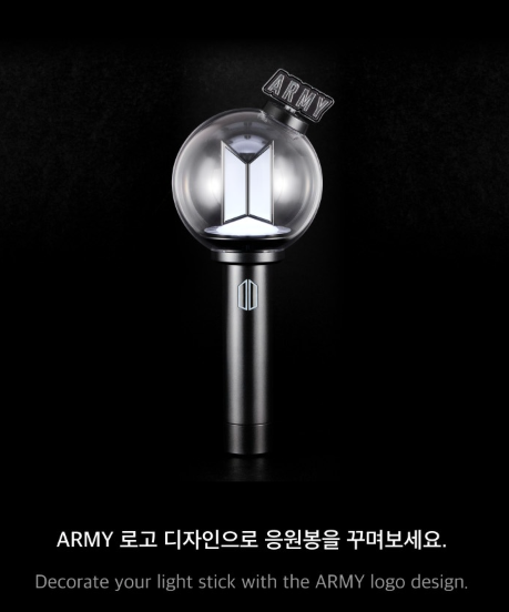 [MERCH] BTS OFFICIAL LIGHT STICK VER.4 PARTS (ARMY ver.)