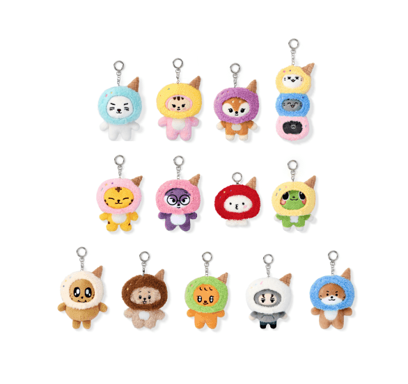 [MERCH] SEVENTEEN Ice Cream with MINITEEN Official MD : Plush Keyring