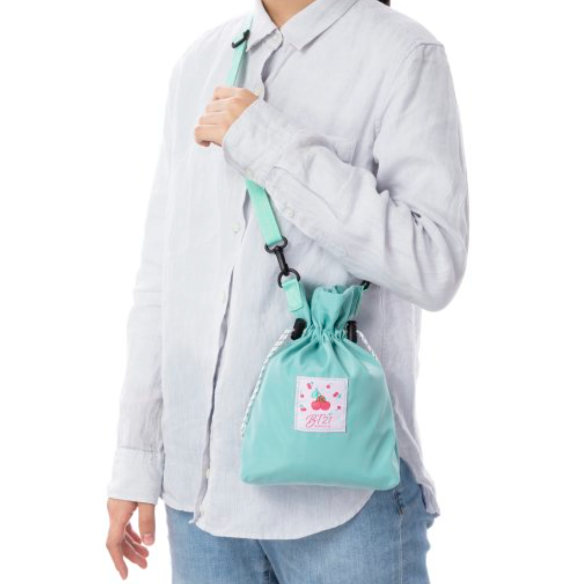 [MERCH] BT21 Line Friends Japan Fruit Series Drawstring Shoulder Bag with Strap