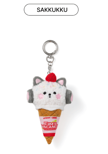 [MERCH] LE SSERAFIM FIM'S CLUB X EARP EARP PLUSH KEYRING (ICE CREAM ver.)