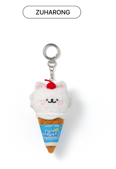 [MERCH] LE SSERAFIM FIM'S CLUB X EARP EARP PLUSH KEYRING (ICE CREAM ver.)