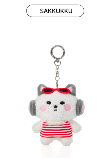 [MERCH] LE SSERAFIM FIM'S CLUB X EARP EARP PLUSH Keyring (Standing ver.)