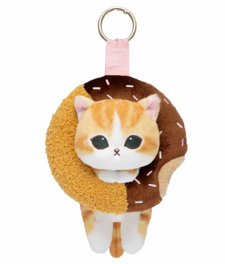 [Mofusand] COFFEE AND DONUTS Mascot Key Ring