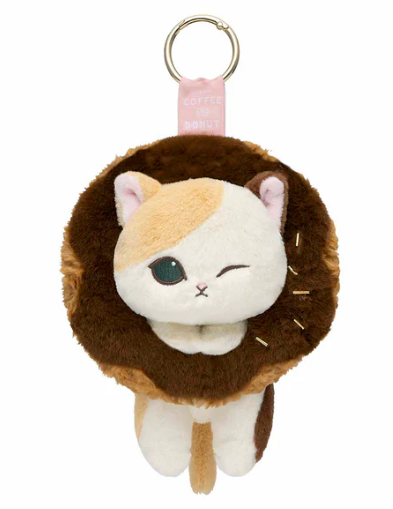 [Mofusand] COFFEE AND DONUTS Mascot Key Ring