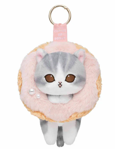 [Mofusand] COFFEE AND DONUTS Mascot Key Ring