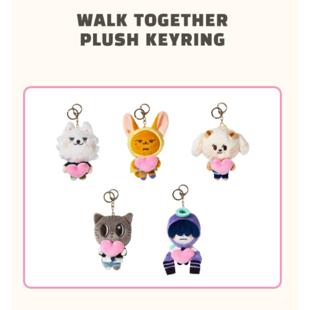 [MERCH] TXT Japan PPULBATU WALK TOGETHER PLUSH KEYRING