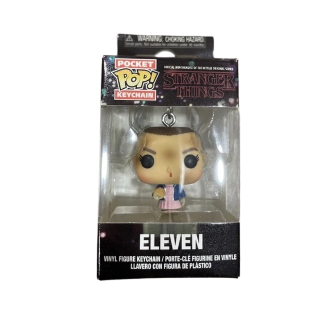 [Funko POP!] Funko POP! Stranger Things Funko Keyring Eleven Eggos Keychain