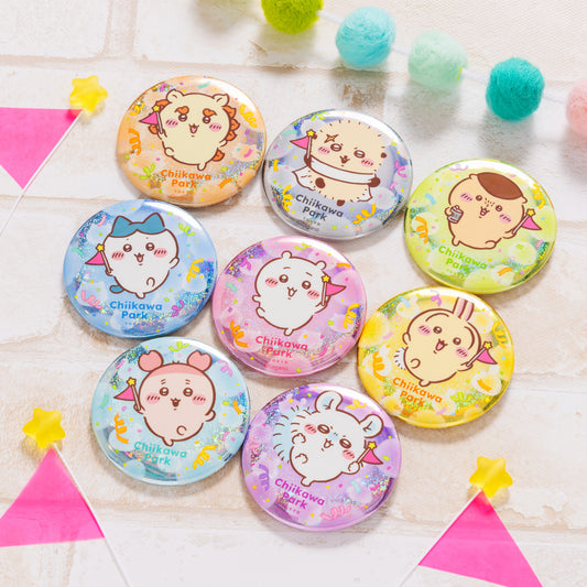 [MERCH] Chiikawa Park Exclusive Shiny Pin Badge / Plush Cushion