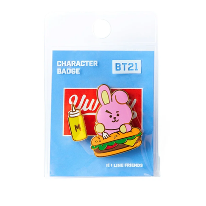 [MERCH] BT21 Bite Metal Badge Set
