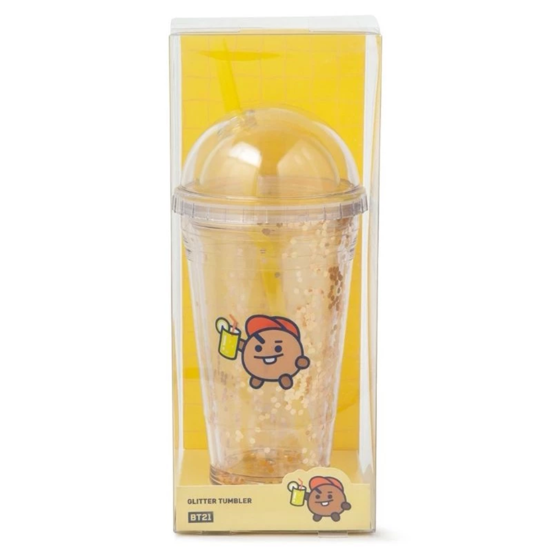 [MERCH] BT21 Bon Voyage Collection SHOOKY Character Glitter Tumbler
