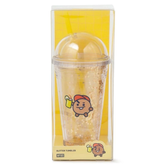 [MERCH] BT21 Bon Voyage Collection SHOOKY Character Glitter Tumbler