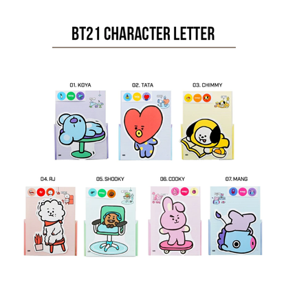 [MERCH] BT21 Character Letter Set