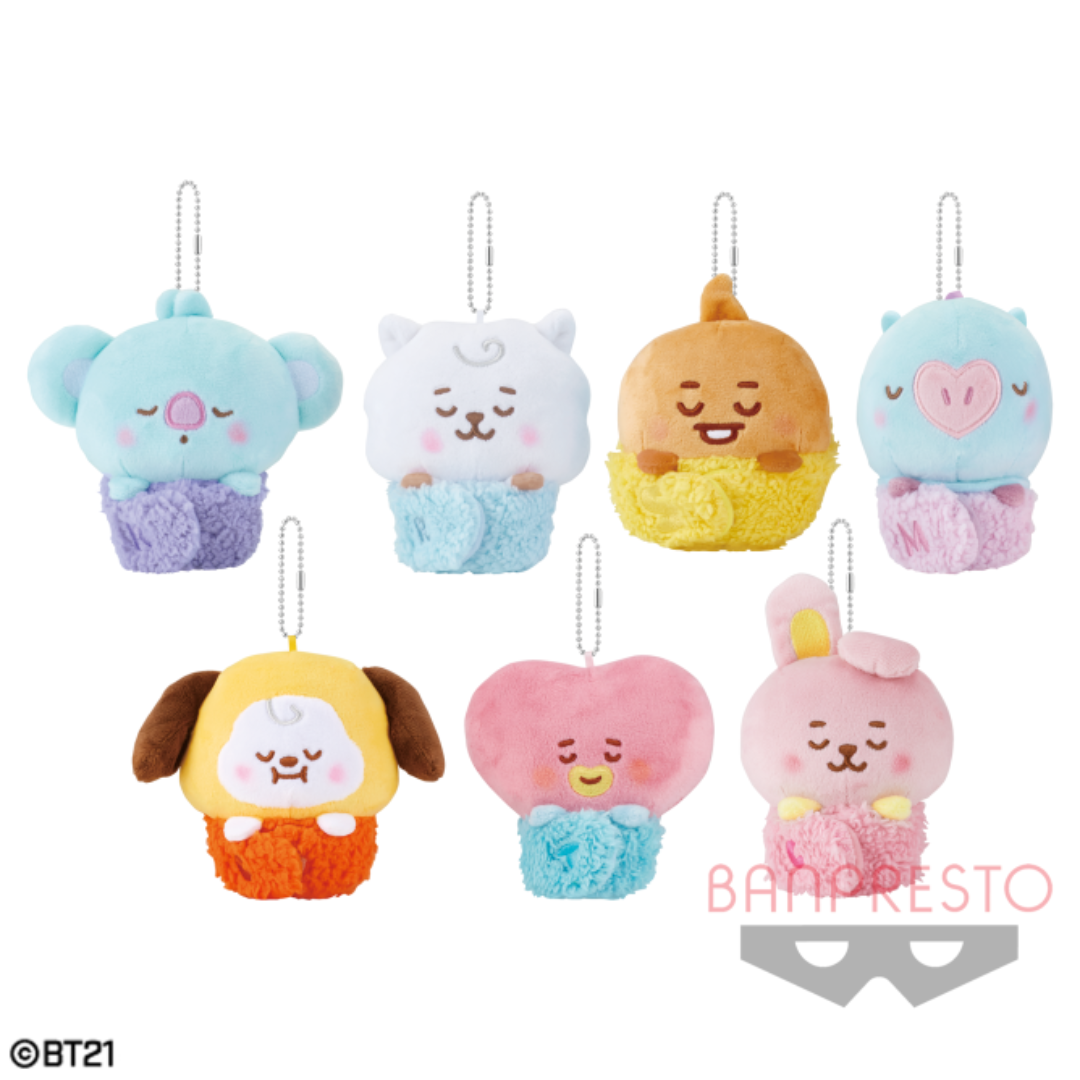 [MERCH] BT21 Japan Baby Sleeping Time Plush Keyring Mascot