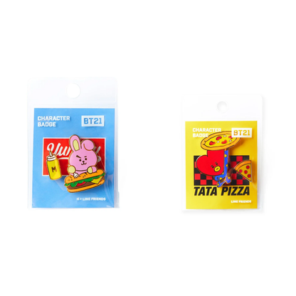 [MERCH] BT21 Bite Metal Badge Set