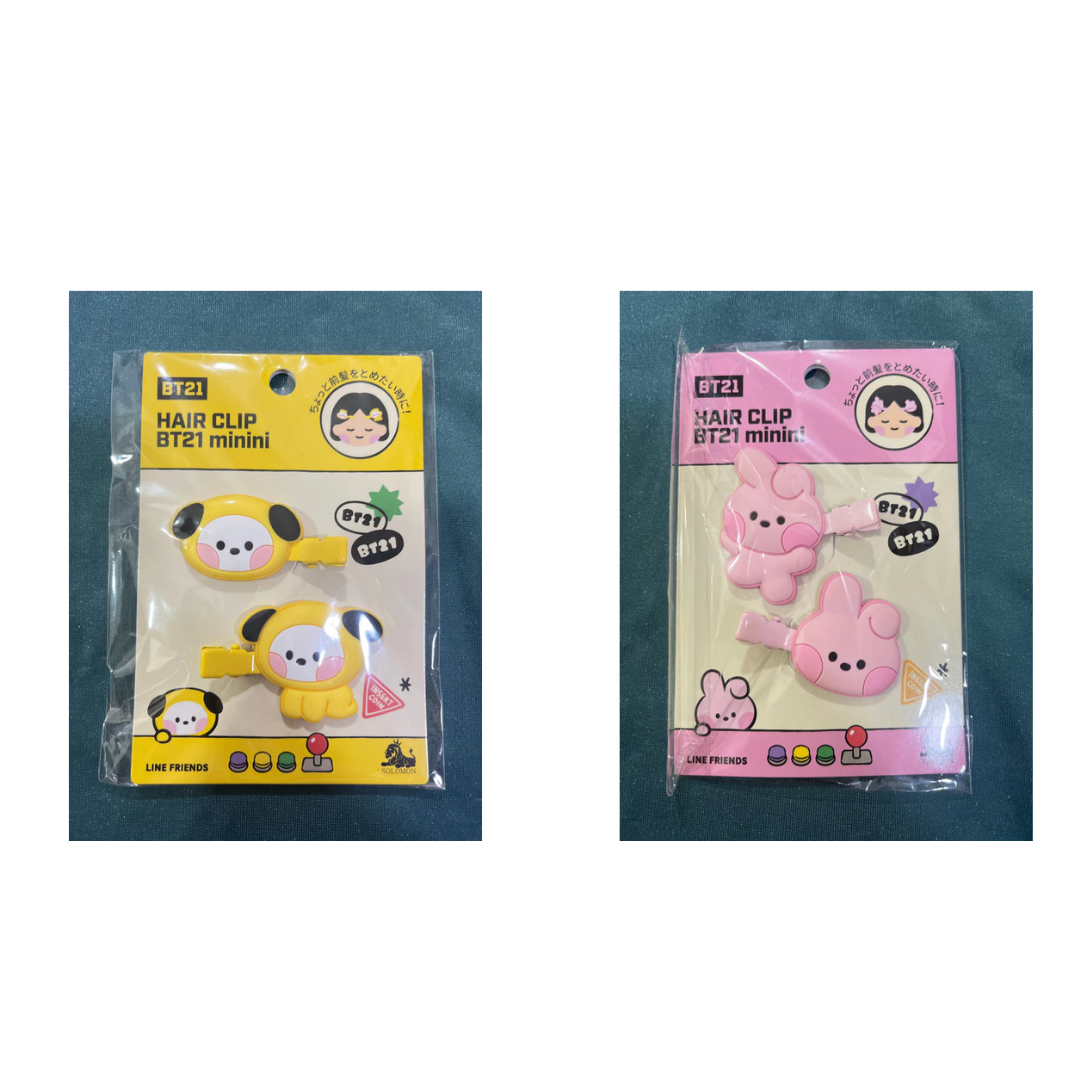 [MERCH] BT21 Hair Clip minini