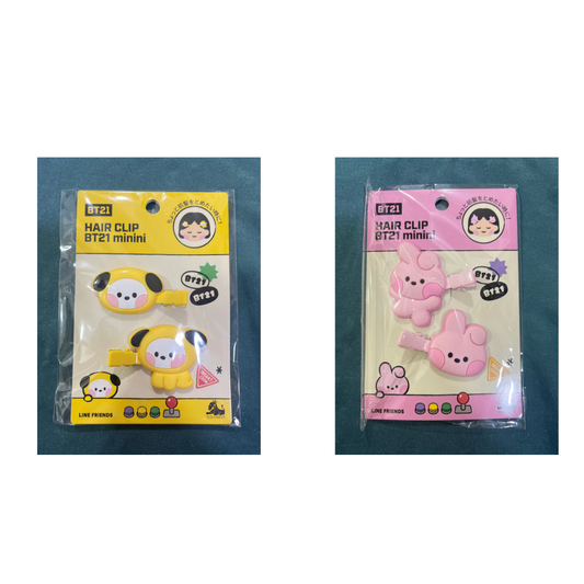 [MERCH] BT21 Hair Clip minini