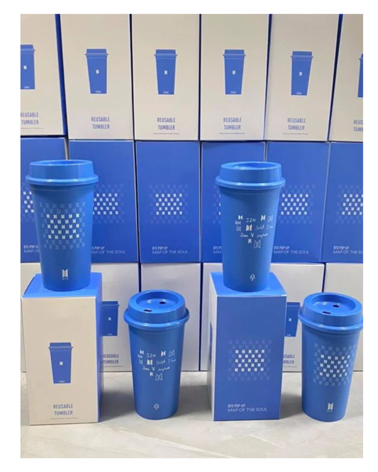 [MERCH] BTS MOTS Map of The Soul Blue Tumbler