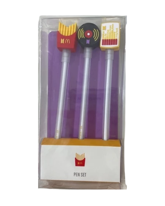 [MERCH] BTS x MacDonalds Collab Pen Set