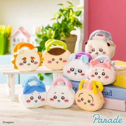 [Chiikawa] Plush Fluffy Tote Mini Pouch Keychain