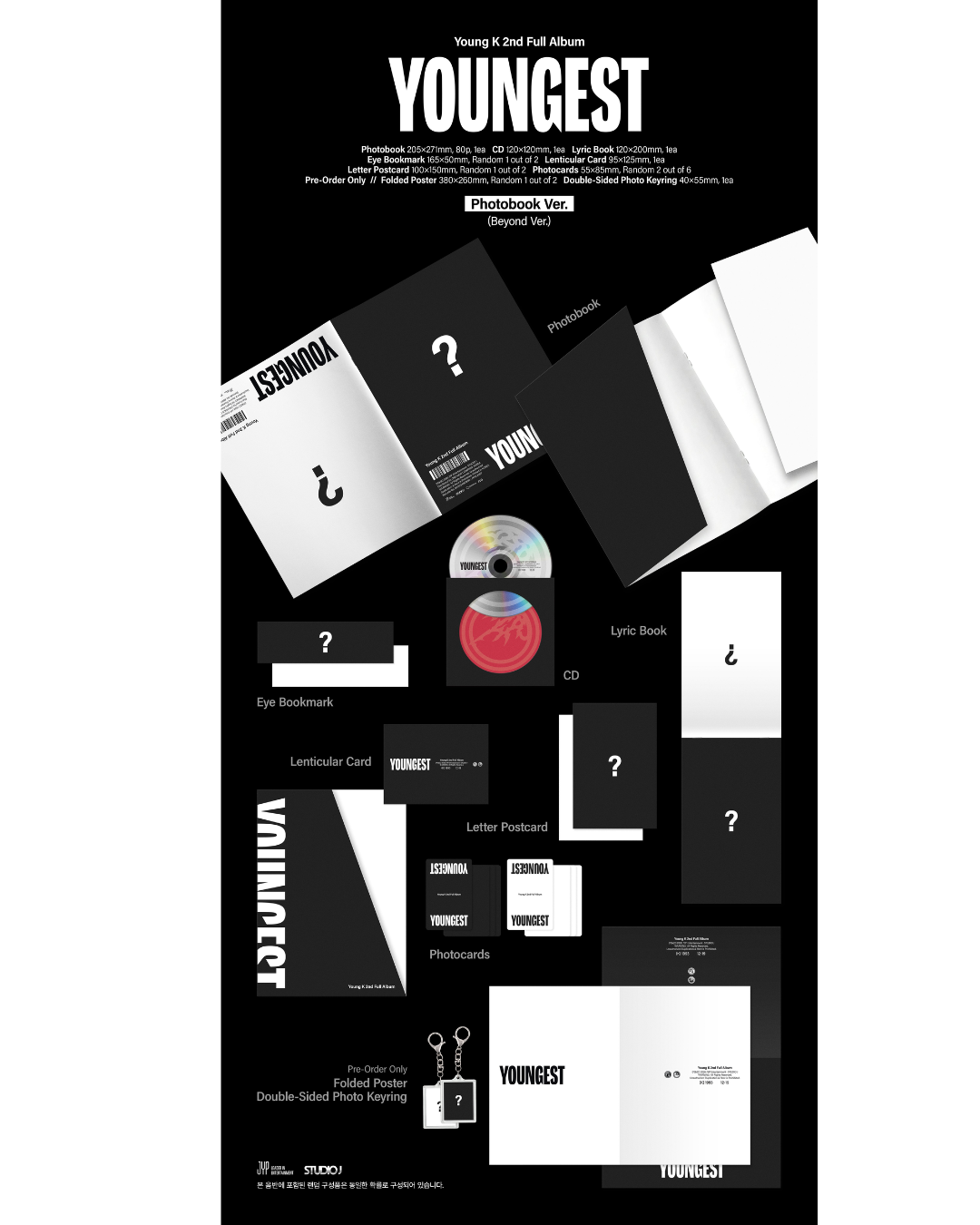 [ALBUM] Day6 YOUNG K 2nd Full Album YOUNGEST (Photobook ver.) Sealed Album