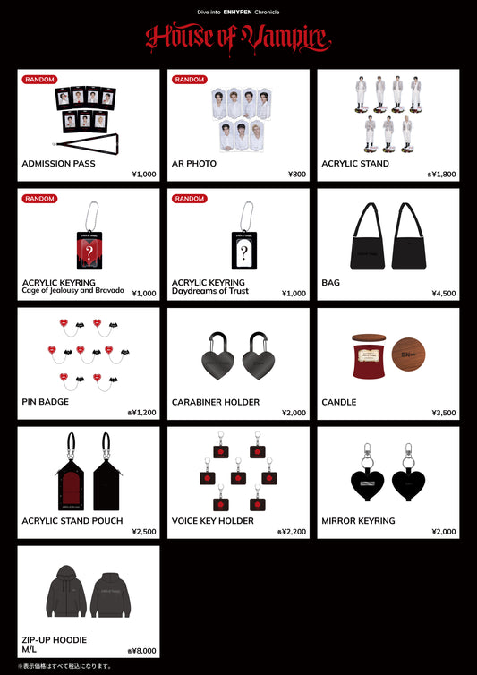 [MERCH] ENHYPEN HOUSE OF VAMPIRE JAPAN MD