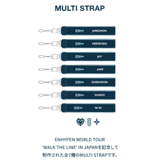 [MERCH] Enhypen WALK THE LINE IN Japan MULTI STRAP