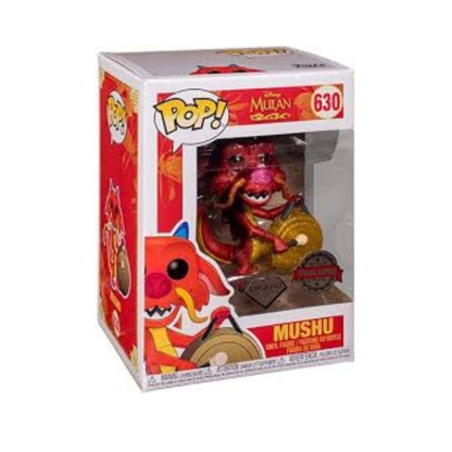 [Funko POP!] Disney Mulan Mushu Vinyl Figure #630 Mushu with Gong Diamond Glitter
