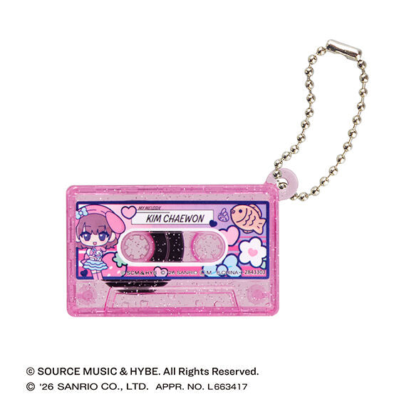 [GASHAPON] LE SSERAFIM × MY MELODY & KUROMI cassette tape charm gacha capsule