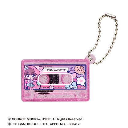 [GASHAPON] LE SSERAFIM × MY MELODY & KUROMI cassette tape charm gacha capsule