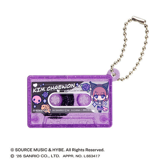 [GASHAPON] LE SSERAFIM × MY MELODY & KUROMI cassette tape charm gacha capsule
