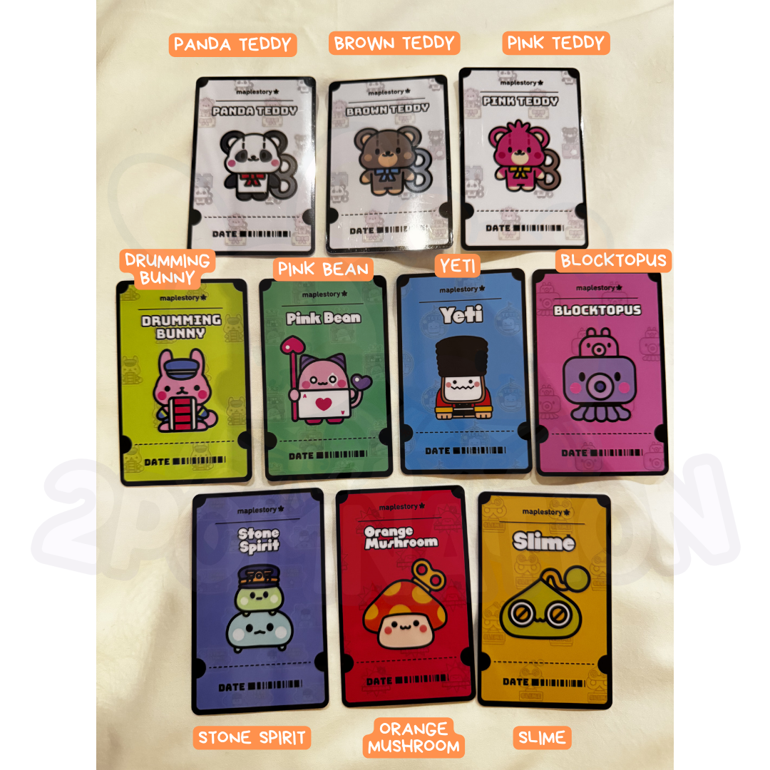 [Maplestory] Maple story Lotte World Korea Exclusive Card - Double Sided