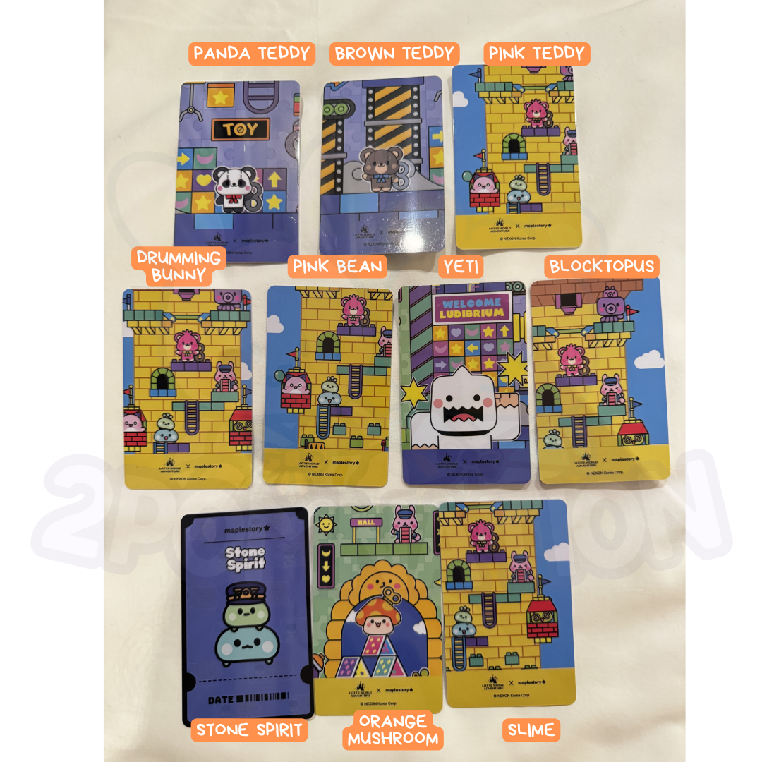 [Maplestory] Maple story Lotte World Korea Exclusive Card - Double Sided