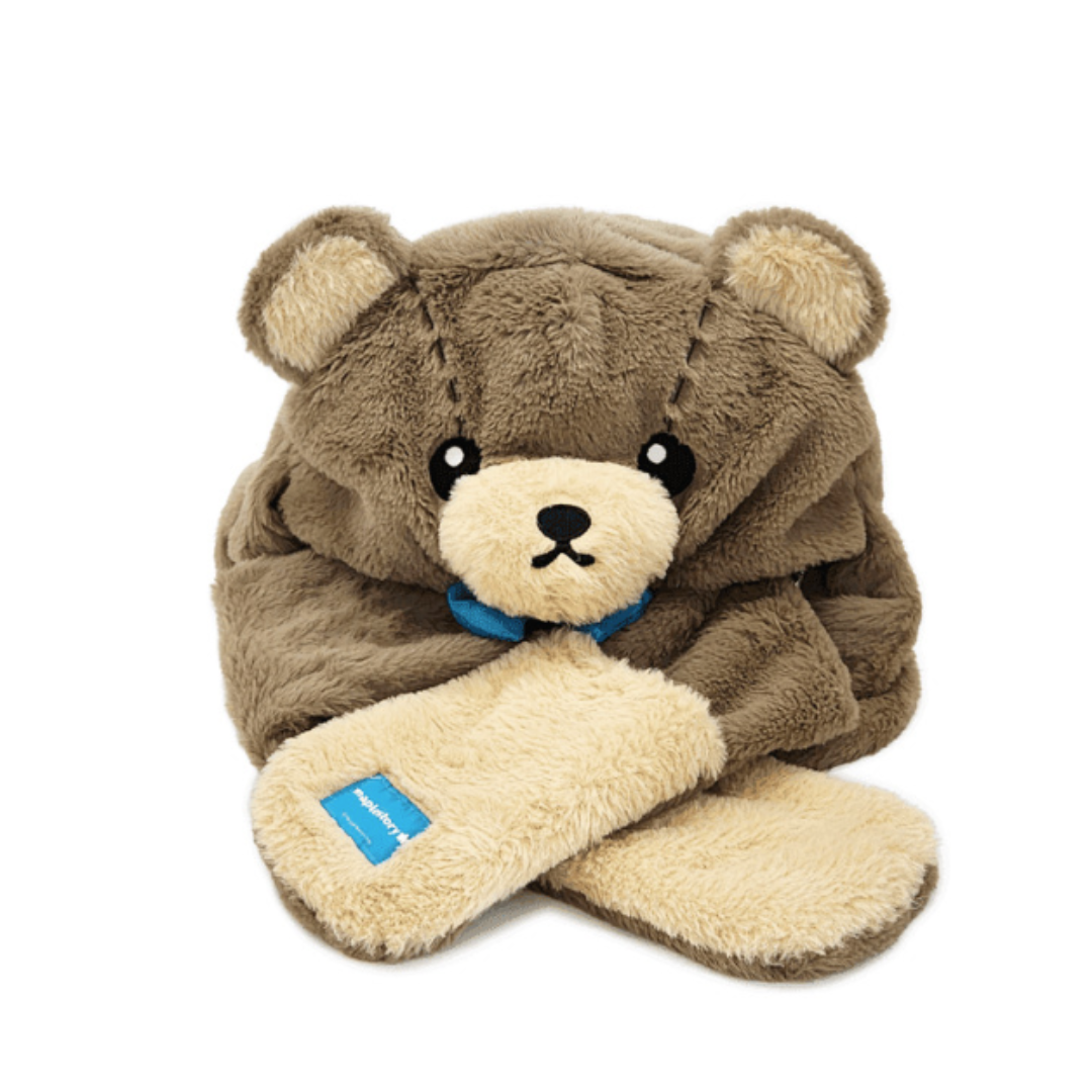 [Maplestory] Hooded Scarf - Brown Teddy