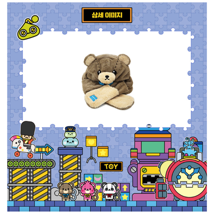 [Maplestory] Hooded Scarf - Brown Teddy