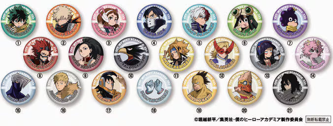 [MERCH] Kura Sushi Japan x My Hero Academia MHA Acrylic Stand / Can Badge