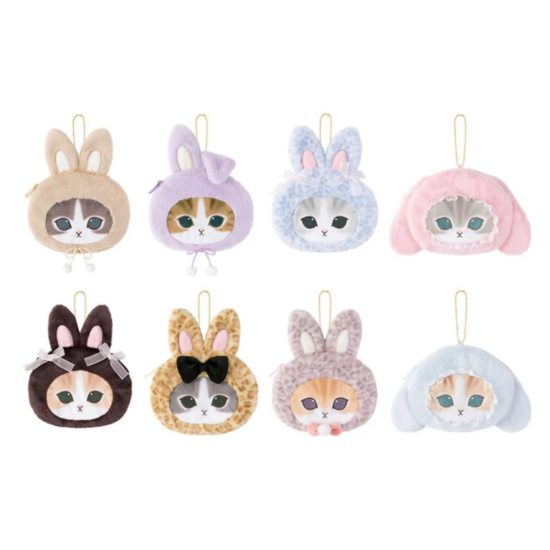 [Mofusand] Trading Face Pouch (Lots of Bunny Cats!)