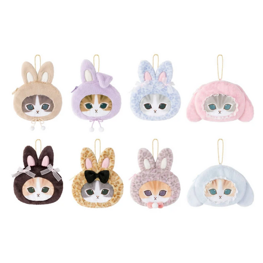 [Mofusand] Trading Face Pouch (Lots of Bunny Cats!)