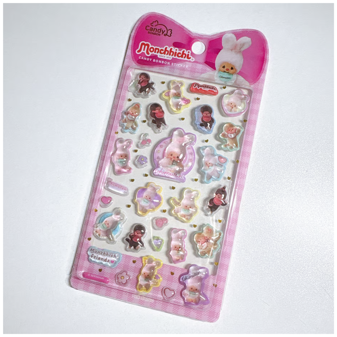 [Monchhichi] Candy Bonbon Sticker Set