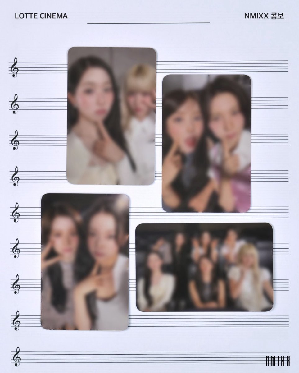 [PHOTOCARD] NMIXX KOREA EXCLUSIVE HEAVY SERENADE COLLAB LOTTE CINEMA