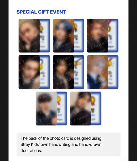 [POB] Stray Kids 4th Full Album <KARMA> FANS Shop SPECIAL Event Photocard PC